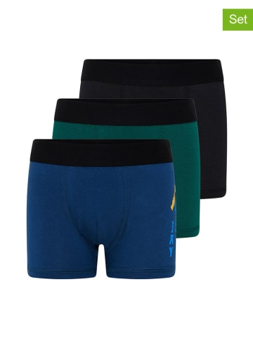 Legowear 3er-Set: Boxershorts "LEGO Ninjago" in Grün/ Schwarz/ Dunkelblau