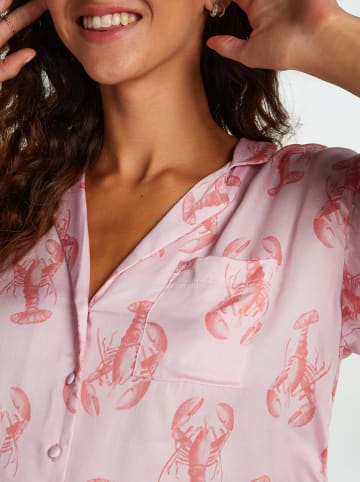 Hunkemöller Koszulka piżamowa w kolorze jasnoróżowym