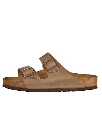 Birkenstock Pantoletten "Arizona" in Hellbraun - Weite N