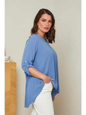 Curvy Lady Blouse blauw