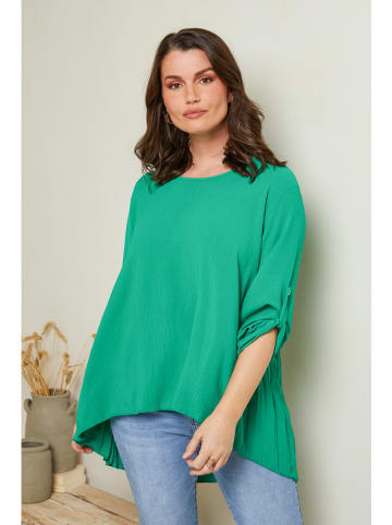 Curvy Lady Bluzka w kolorze zielonym