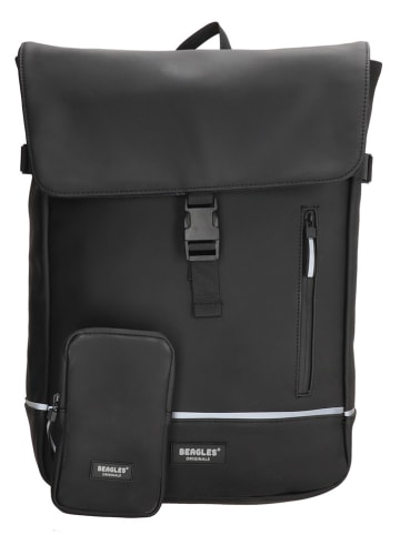 Beagles Rucksack "Waterproof" in Schwarz - (B)31 x (H)49 x (T)14 cm