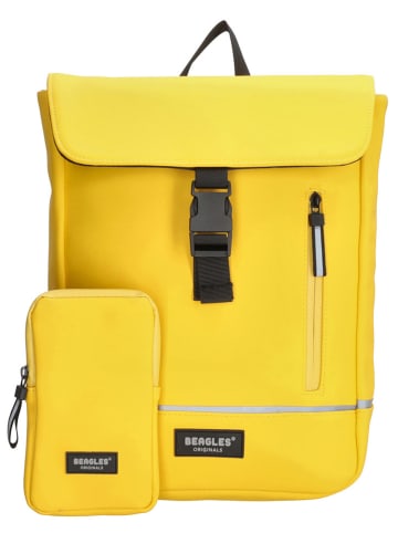Beagles Plecak w kolorze żółtym - 24 x 34 x 8 cm