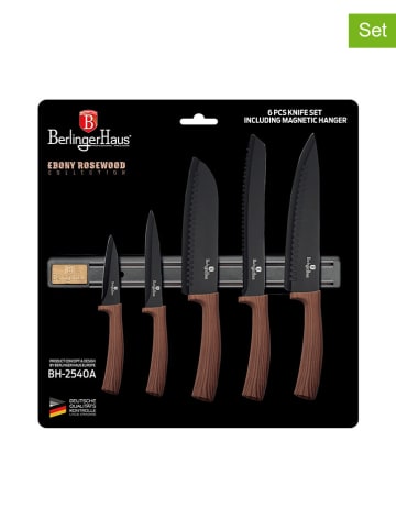 Berlinger Haus 6-częściowy zestaw noży w kolorze brązowym