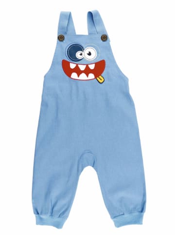 Denokids Ogrodniczki "Yeah" w kolorze błękitnym