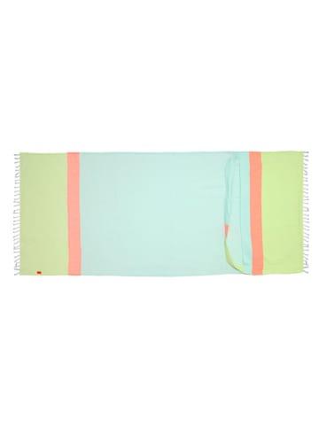 Towel to Go Strandtuch "Towel bag" in Grün - (L)180 x (B)100 cm
