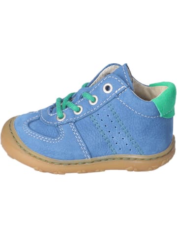 PEPINO Skórzane buty "Sami" w kolorze błękitno-zielonym do nauki chodzenia
