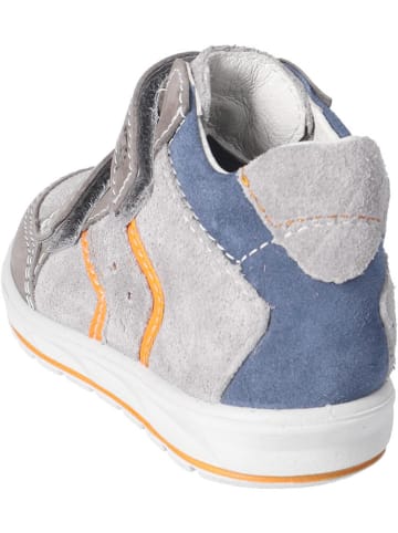 PEPINO Leder-Sneakers "Kimo" in Grau/ Blau