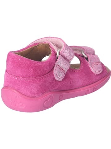 PEPINO Skórzane sandały "Vicky" w kolorze różowym
