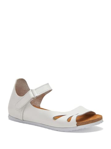 Comfortfusse Skórzane sandały w kolorze białym
