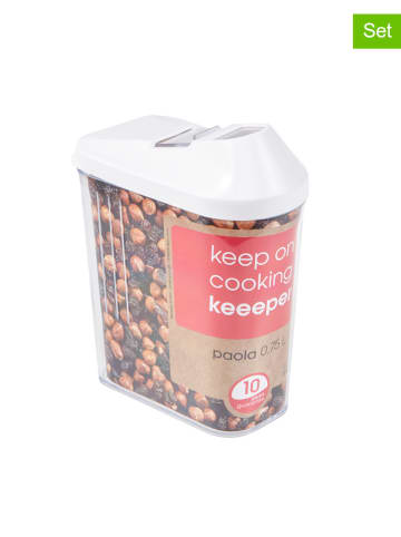 keeeper 5-delige set: vershouddozen "Paola" wit - 0,75 l