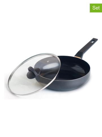 Brandt 2tlg. Set: Bratpfanne in Schwarz - Ø 28 cm