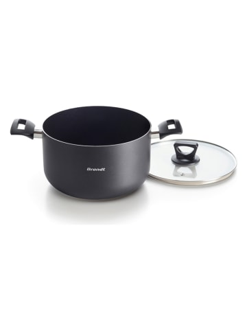 Brandt 2-delige set: kookpan met deksel zwart - Ø 24 cm