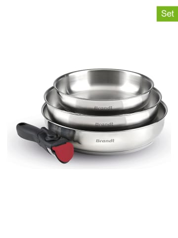Brandt 4tlg. Edelstahl-Bratpfannen-Set