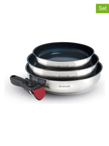 Brandt 4tlg. Edelstahl-Bratpfannen-Set