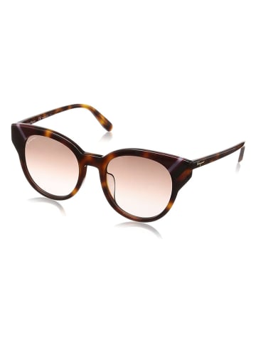 Salvatore Ferragamo Okulary przeciwsłoneczne unisex w kolorze brązowym