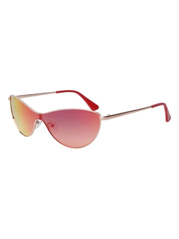 Guess Dameszonnebril zilverkleurig/rood