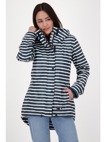 alife and kickin Regenjacke "ElmaAK" in Dunkelblau/ Weiß