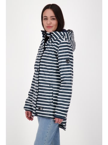 alife and kickin Regenjacke "ElmaAK" in Dunkelblau/ Weiß
