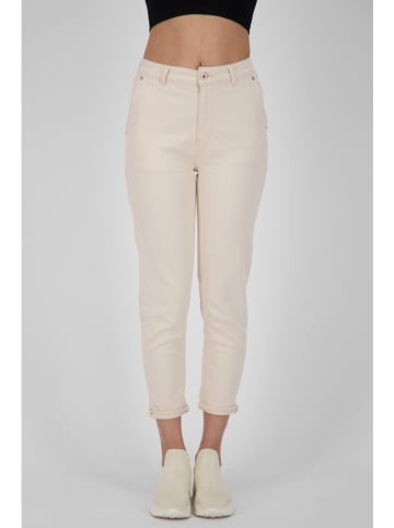 alife and kickin Dżinsy "Laureen" - Tapered fit - w kolorze kremowym