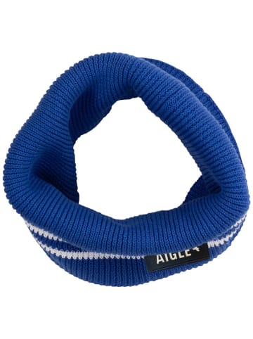 AIGLE Loop-Schal in Blau/ Weiß