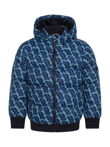 AIGLE Winterjacke in Dunkelblau/ Bunt