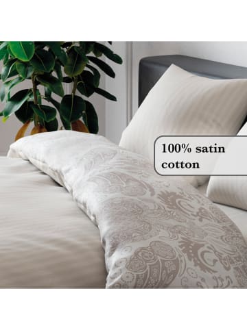 CXL by Christian Lacroix Satin-Bettwäsche-Set in Taupe