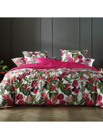 CXL by Christian Lacroix Satin-Bettwäsche-Set in Pink/ Grün