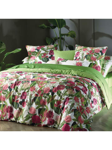 CXL by Christian Lacroix Satin-Bettwäsche-Set in Grün/ Pink