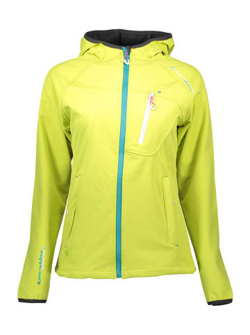 Peak Mountain Softshelljacke in Neongelb