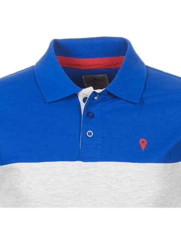 Degré Celsius Poloshirt "Caloste" blauw/wit