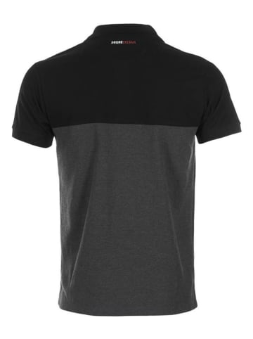 Peak Mountain Koszulka polo "Caloste" w kolorze antracytowo-czarnym