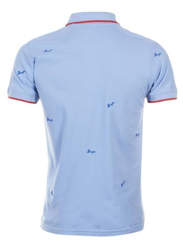 Peak Mountain Koszulka polo "Clamar" w kolorze błękitnym