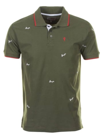Peak Mountain Koszulka polo "Clamar" w kolorze khaki