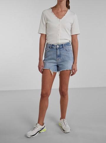 Pieces Jeans-Shorts in Hellblau