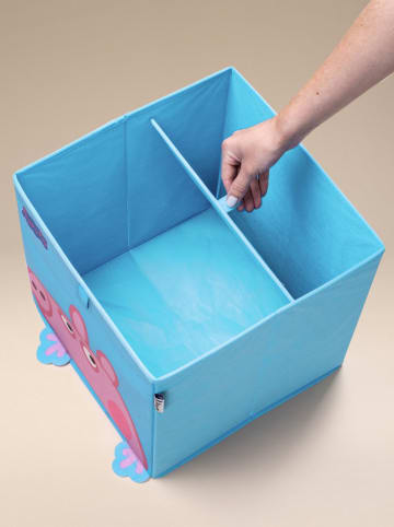 Lifeney 3er-Set: Aufbewahrungsbox "Peppa" in Hellblau/ Rosa - (B)33 x (H)33 x (T)33 cm