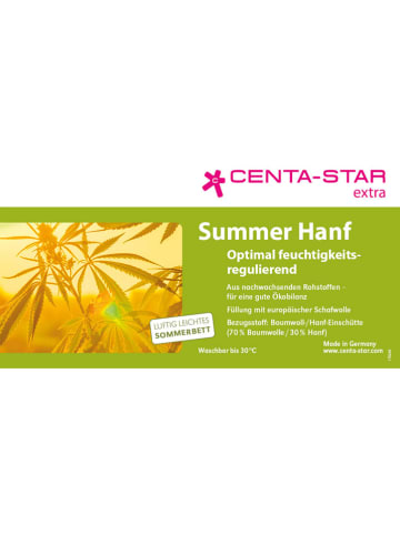 Centa-Star Letnia kołdra "Summer Hanf" w kolorze białym
