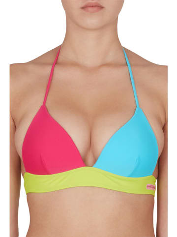 Chiara Ferragni Bikini-Oberteil in Pink/ Hellblau