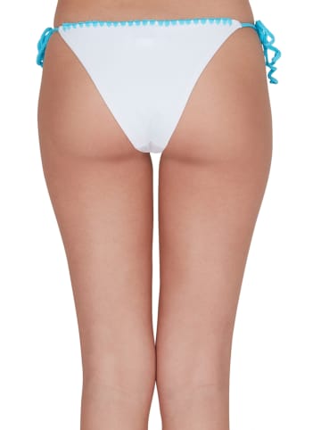 Chiara Ferragni Bikini-Hose in Weiß/ Blau