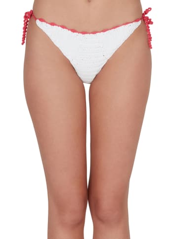 Chiara Ferragni Bikini-Hose in Weiß/ Rot