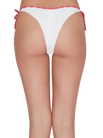 Chiara Ferragni Bikini-Hose in Weiß/ Rot