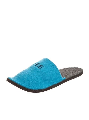 kitz pichler Wollfilz-Pantoffeln "Happy-Glücks Fee" in blau