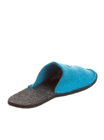 kitz pichler Wollfilz-Pantoffeln "Happy-Glücks Fee" in blau