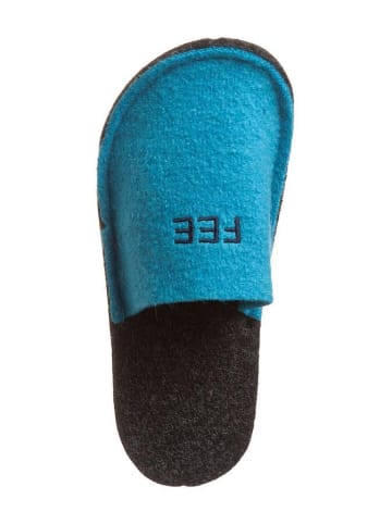 kitz pichler Wollfilz-Pantoffeln "Happy-Glücks Fee" in blau