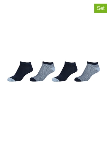 camano 4er-Set: Socken in Schwarz/ Grau