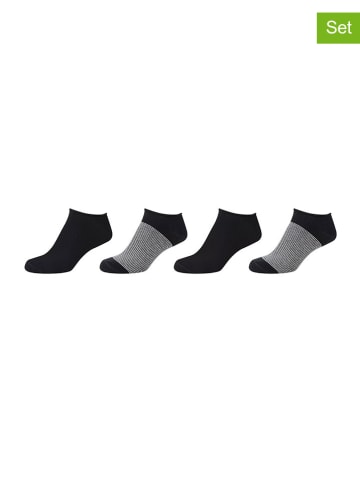 s.Oliver 4er-Set: Socken in Schwarz/ Grau