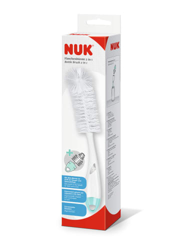 NUK 2er-Set: 2in1 Flachenbürste in Weiß