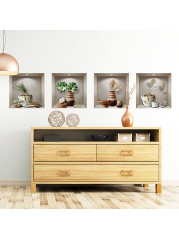 Ambiance 3D-Wandtattoo "Vases and decorative design"
