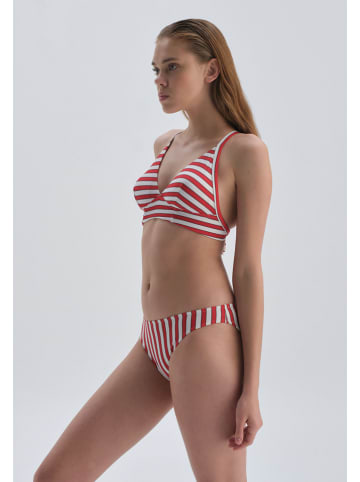 Dagi Bikini-Oberteile in Rot/ Weiß