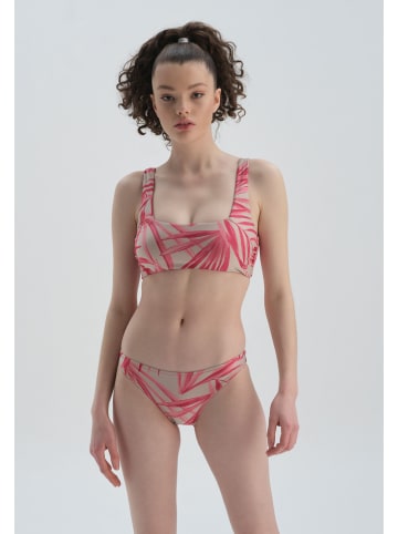 Dagi Bikini-Hose in Pink/ Beige